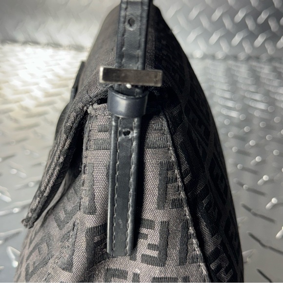Fendi Vintage Canvas Mini Baguette in Black - Picture 7 of 11